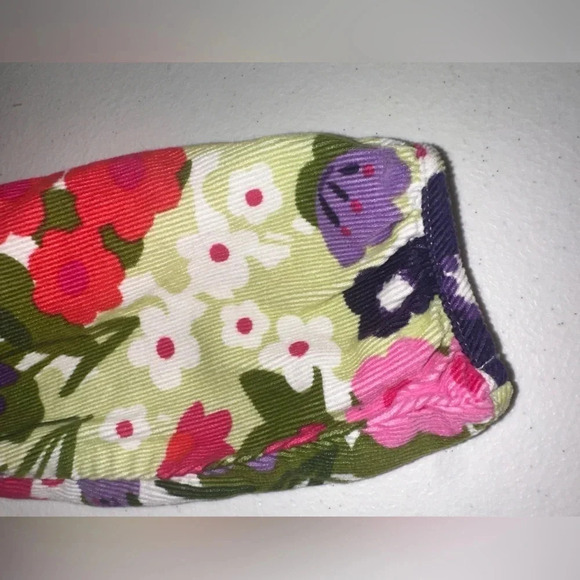 Gymboree Girls. Size 6-12m Cotton Corduroy Floral Dress Pink Green Purple - Picture 5 of 7